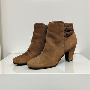 Brown Suede Ankle Boots